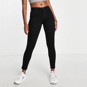 2/$30 Topshop Leigh High Rise Super Soft Skinny Washed Black W26 #9331